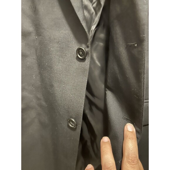Jos A Bank Blazer Mens 48 Long Sport Coat Black Wool Tailored Fit Double Vented - Picture 7 of 8